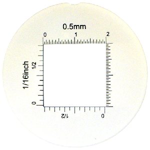 Lupa stojąca x12 z podziałką skala 0,5mm, Led Biały i UV TEL004