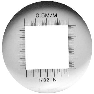 Lupa stojąca x10 z podziałką skala 0,5mm, podświetlenie Led M100